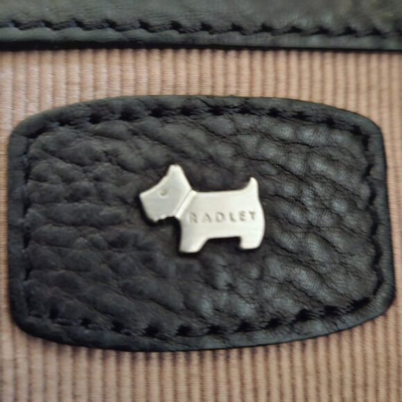 RADLEY London NWOT Rare Retro Black Pebbled Leather bag - Picture 5 of 16